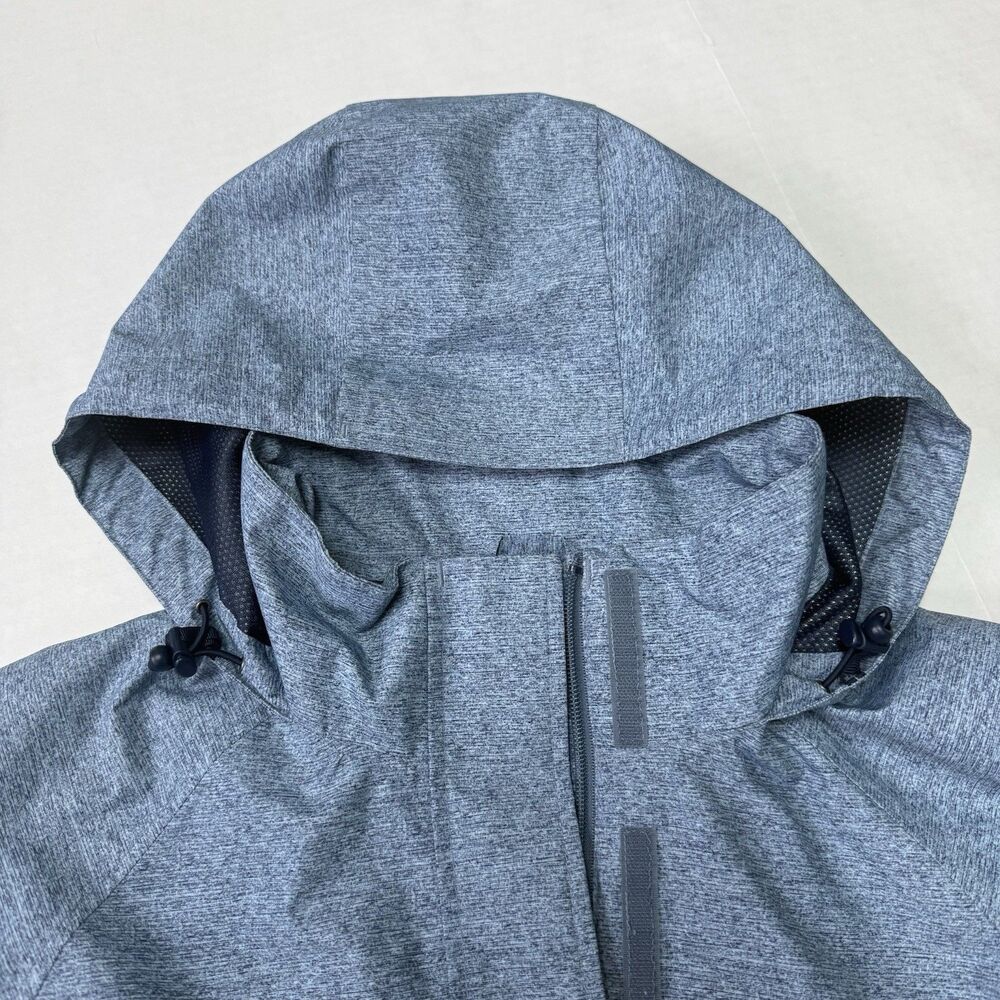 Eddie Bauer WeatherEdge Jacket Women’s M Blue Lightweight Hooded Rain Jacket - Picture 13 of 13